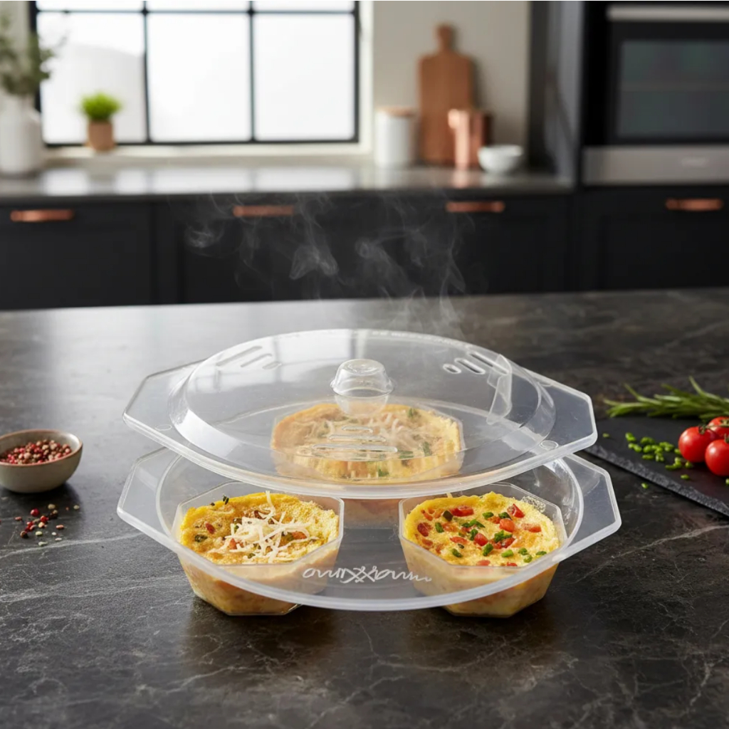 Forma De Microondas P/ Ovo Frito Cozido Omelete Pochê Egg Maxximo em Oferta na Shopee