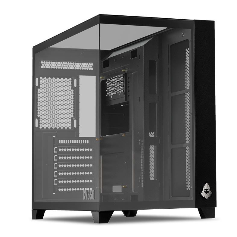 Gabinete Gamer Mancer CV550, Mid-Tower, Lateral de Vidro, Preto, MCR-CV550-BK