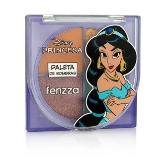 Paletas de Sombras Com 4 Cores Princesa Da Disney Jasmine Ariel Bela Cinderela Tiana Fennza