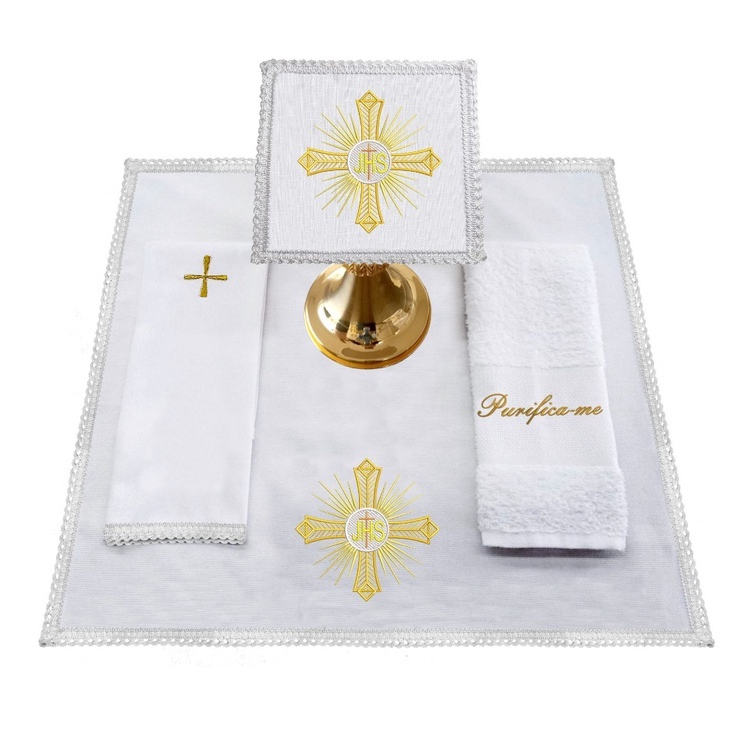 Conjunto De Alfaias Para Altar Em Tecido Litúrgico para altar Cruz em Oferta na Shopee