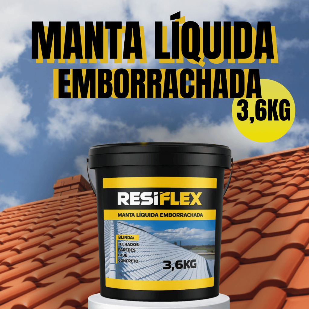 Manta Líquida Emborrachada Alta Proteção e Durabilidade Contra Infiltração Goteiras e Vazamentos em Oferta na Shopee