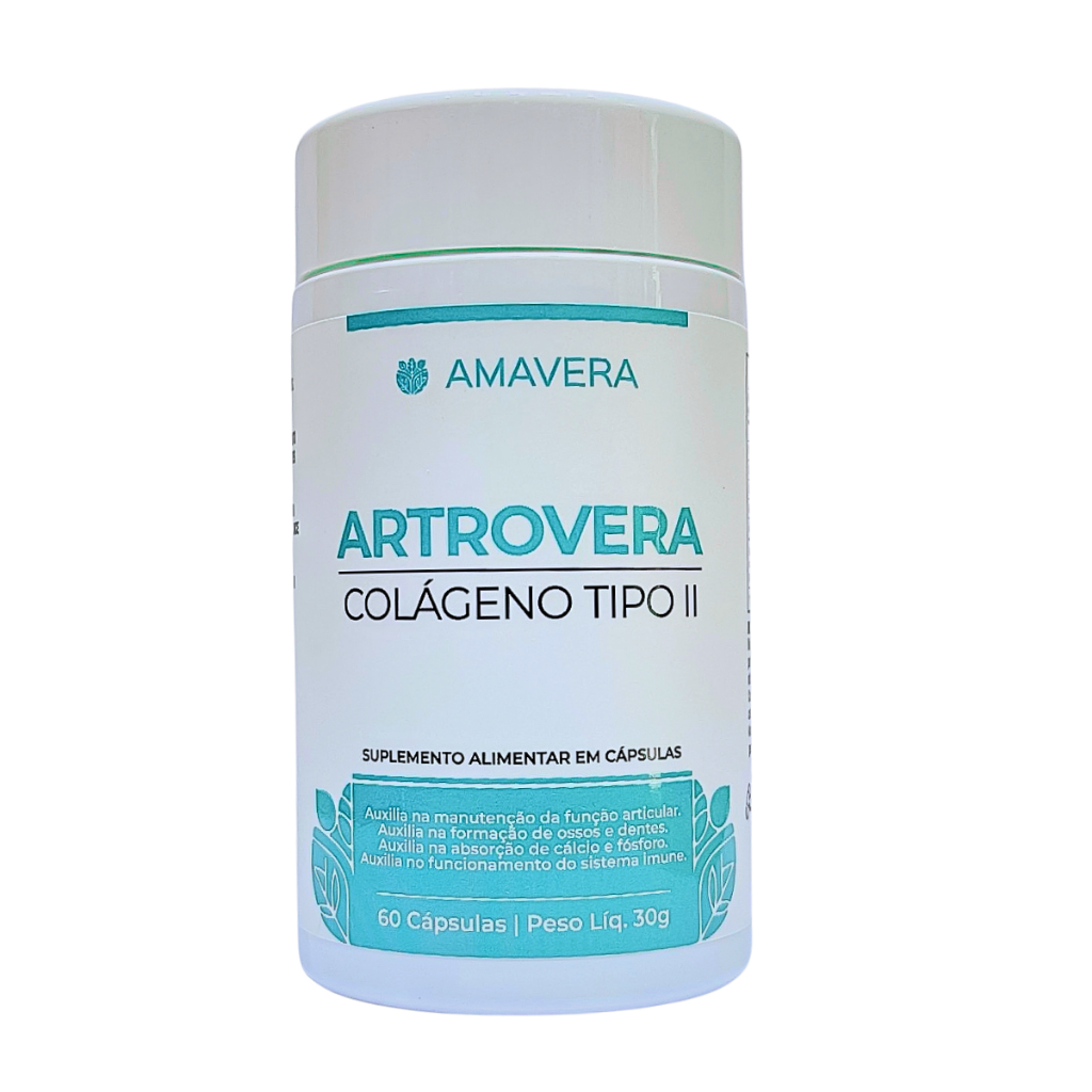Colágeno Tipo 2 Uc-ii 40mg + Vitamina D + Cálcio +Magnésio Articulações 60 Caps Amavera