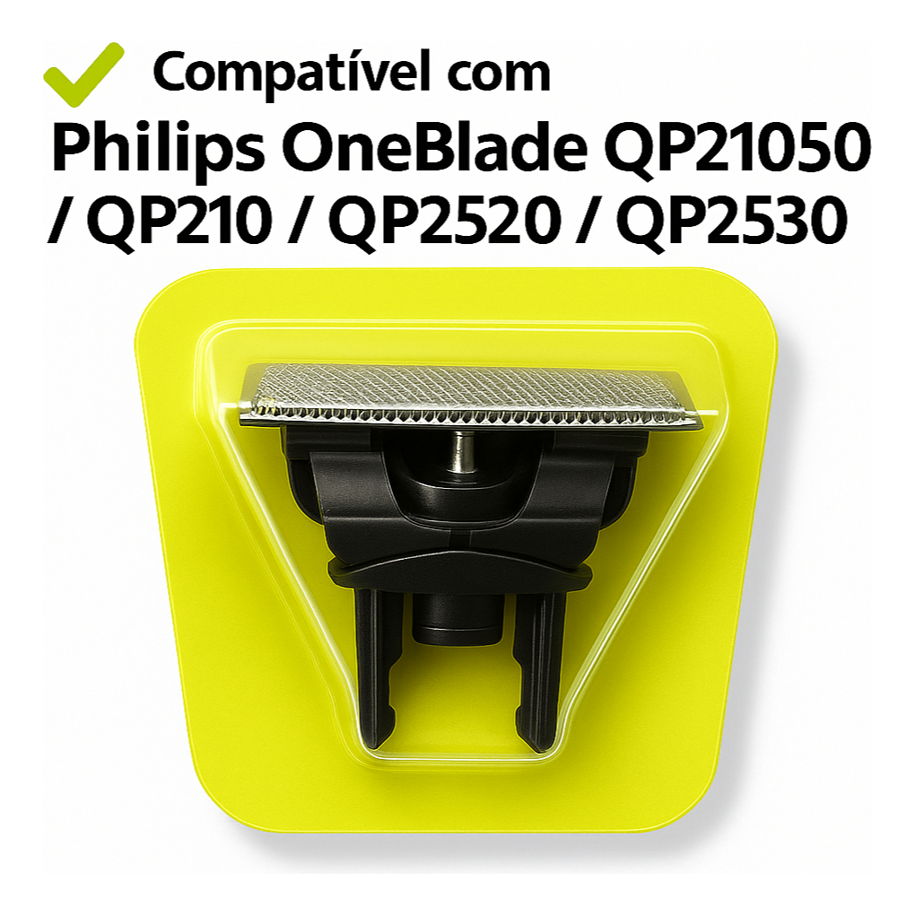 Lâmina Refil Para Barbeador OneBlade e OneBlade Pro Máquina para barbear Philips - QP2510, QP2521,