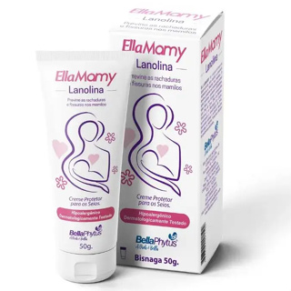 Lanolina EllaMamy 50g Creme Amamentação Protege Seios e Previne Rachaduras nos Mamilos em Oferta na Shopee