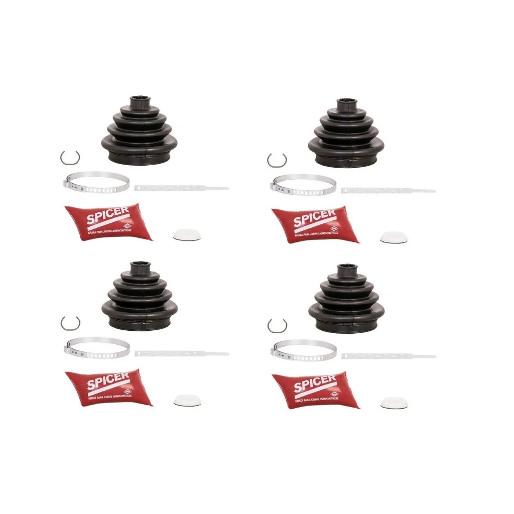 4 Coifas SPICER Homocinetica Roda e Cambio Gol G1 G2 G3 G4 1.0 1.6 1.8
