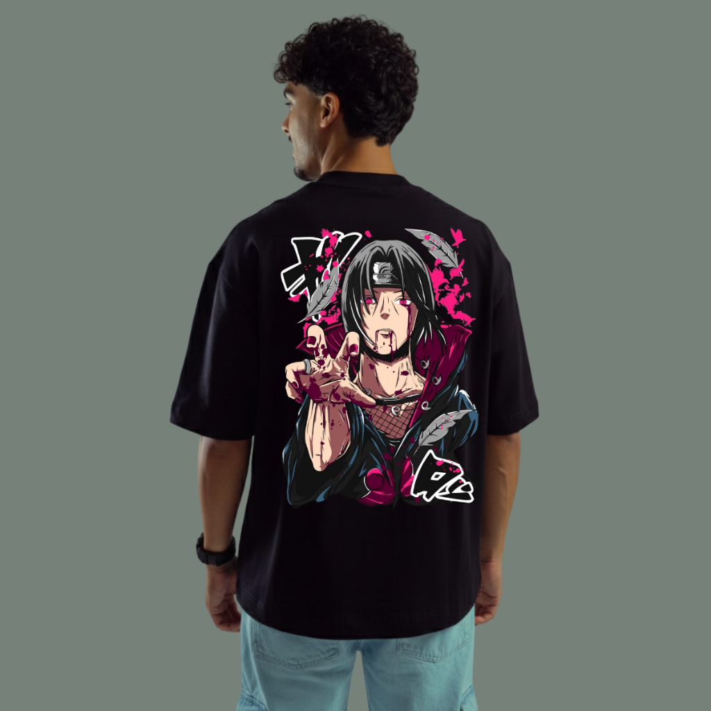 Camiseta Itachi Uchiha Naruto Unissex Streetwear Camisa Blusa Masculina