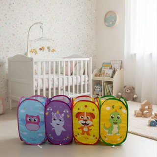 Cesto Organizador Roupas Brinquedos  Infantil  Dobrável Menina e Menino em Oferta na Shopee