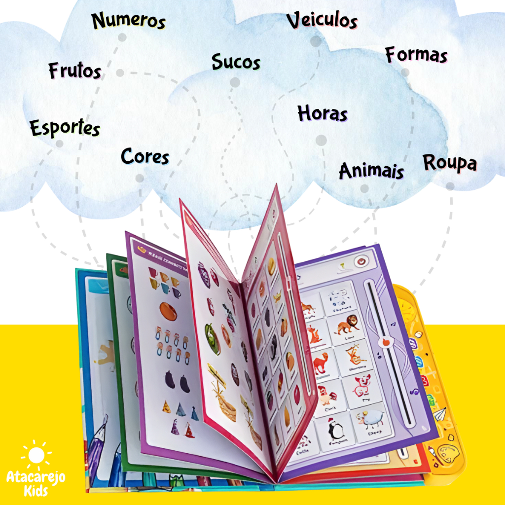 Livro Infantil Educativo Interativo Sons Aprender Letras Cor K · foto 2
