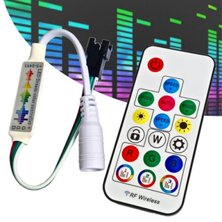 Central Controladora Ritmica com Efeito VU Chroma Fita Led ws2811 ws2812 SP104e em Oferta na Shopee