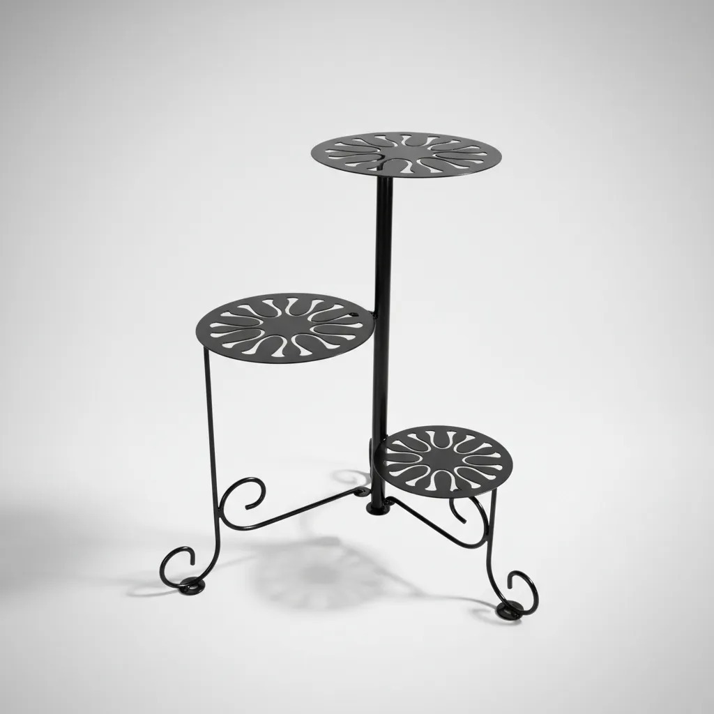 Suporte Articulado para Plantas e Flores Floreira de Ferro Reforçada 3 andares em Oferta na Shopee