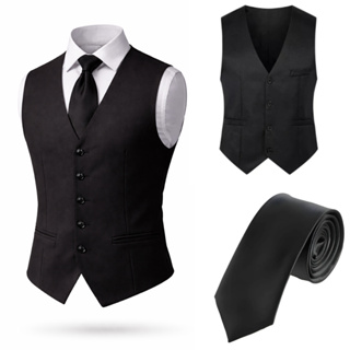 Conjunto Colete Executivo Social Masculino + Gravata Slim Luxo - Envio Imediato em Oferta na Shopee