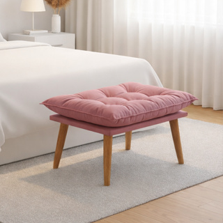 Puff Banqueta Opala Slim Decorativo Pés Retrô Palito em Oferta na Shopee