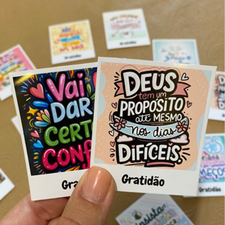 Cartão de Agradecimento ao Cliente Frases Motivacional Versículos Lembrancinhas Papelaria Brinde Gratidão 30/60/90/120un em Oferta na Shopee