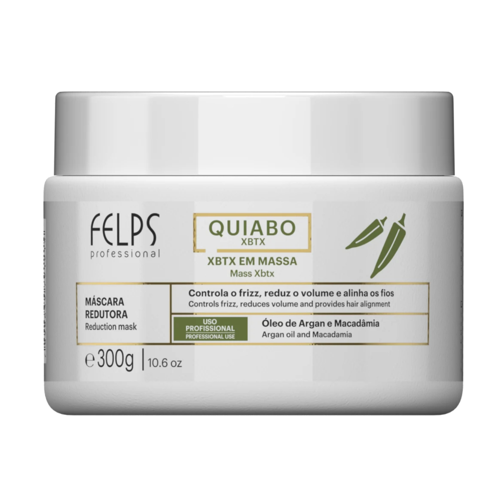 Felps Professional Quiabo XBTX de Okra - Redutor de Volume 300g em Oferta na Shopee