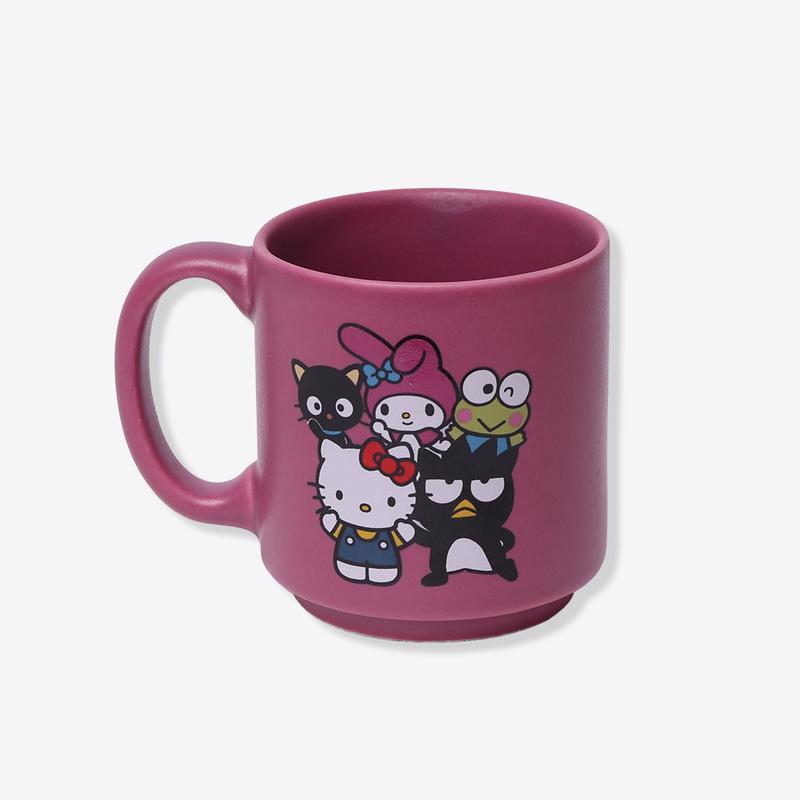 Caneca Mini Tina Hello Kitty e Amigos Rosa - Canecas Empilháveis Hello Kitty- 100ML - Zona Criativa
