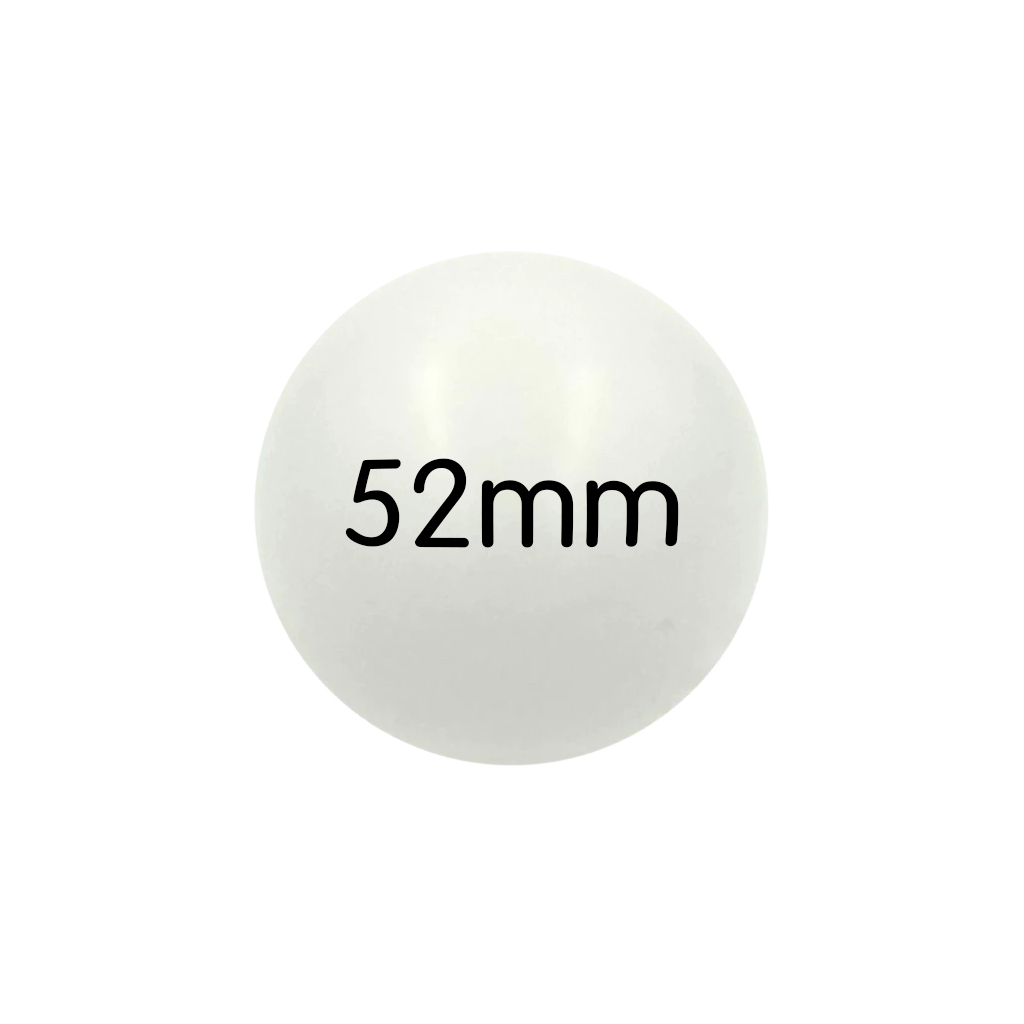 BOLA DE SINUCA BILHAR SNOOKER BRANCA OU CREME  52MM