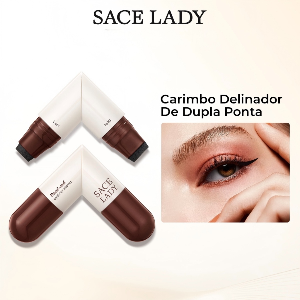 Caneta Delineadora Gatinho 2em 1 Profissional Mood SACE LADY Cor Preto Efeito Mate em Oferta na Shopee