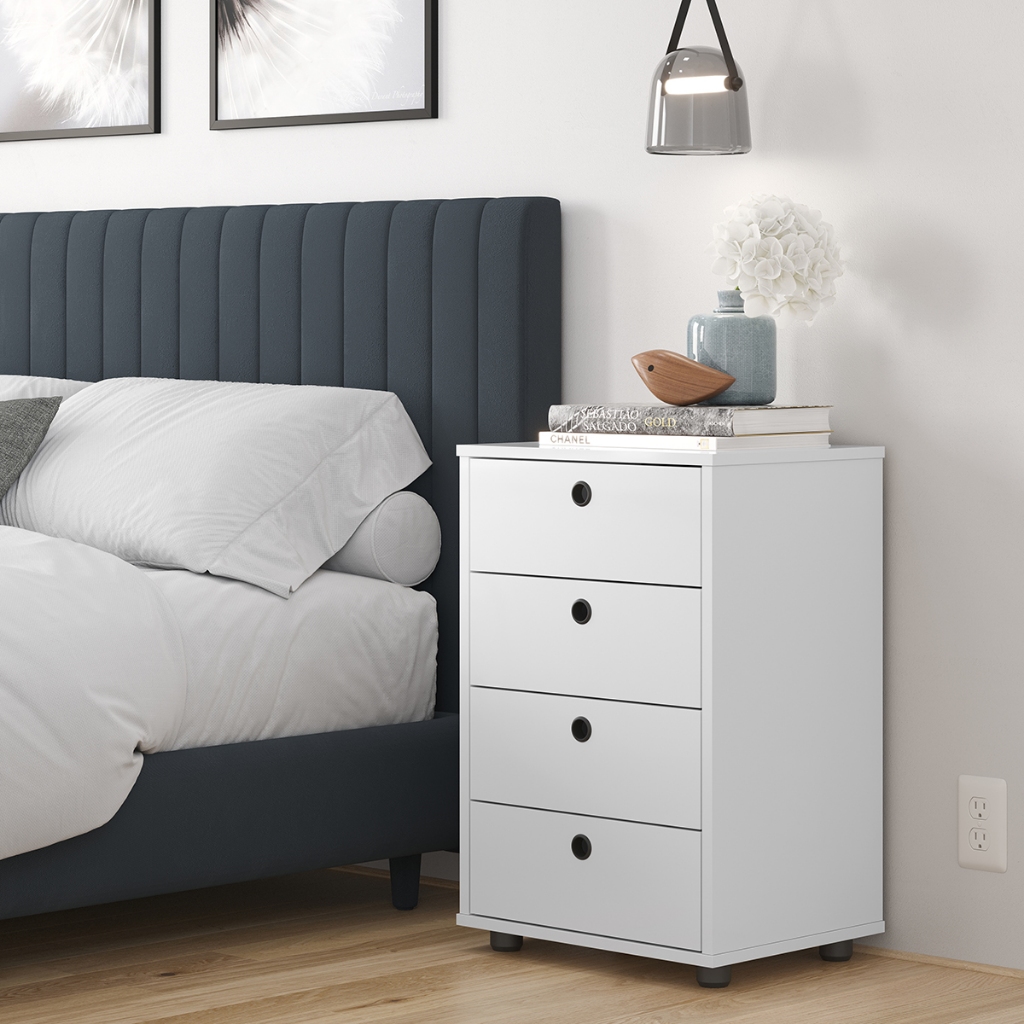 Gaveteiro com 4 Gavetas Classic – Armário Organizador Escritório / Quarto