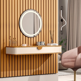 Aparador Suspenso Decorativo Cantos Curvos Porta Basculante AJP Móveis em Oferta na Shopee