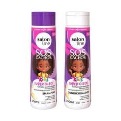 Kit Shampoo e Condicionador SOS Cachos Kids Super Óleos