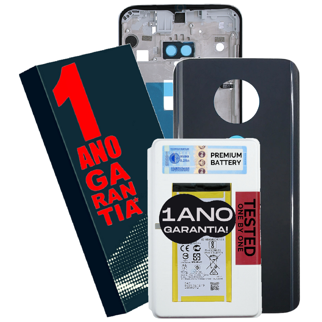 Kit Carcarça Aro Com Tampa + Battria Compatível Moto G7 Plus Xt1965 + 1 Ano Garantia!
