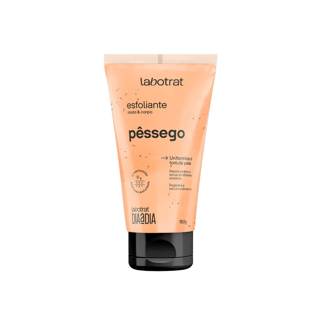 Esfoliante Rosto Corpo Pêssego Labotrat Uniformiza Tom Pele