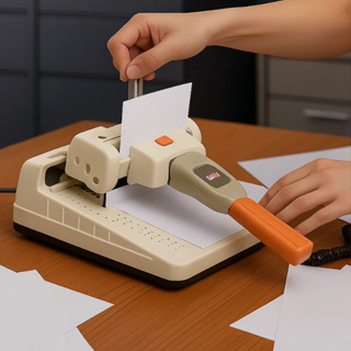 Máquina 2 Em 1 Furador Papel Circular 6 Furos 5 Mm Cartucho em Oferta na Shopee