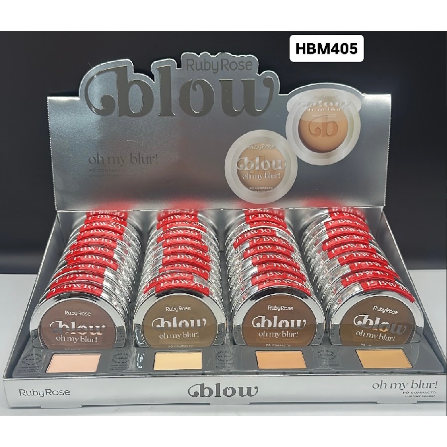 BOX C/36 PO COMPACTO OH MY BLOW RUBY ROSE