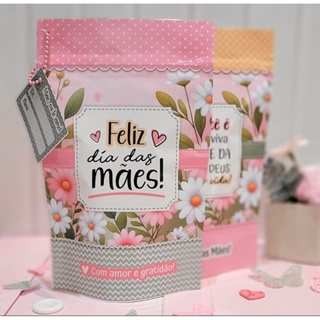 Saco zip Lock personalizados Dia das mães/ mimo dia das mães/ saquinhos em Oferta na Shopee