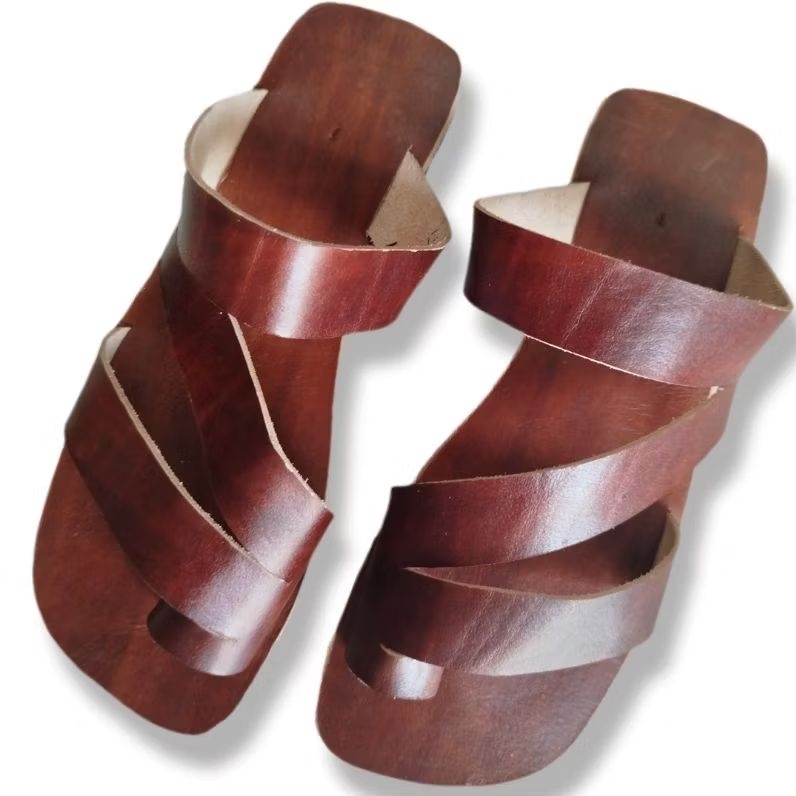 Chinelo Sandália Alpercata Percata Masculina tradicional couro