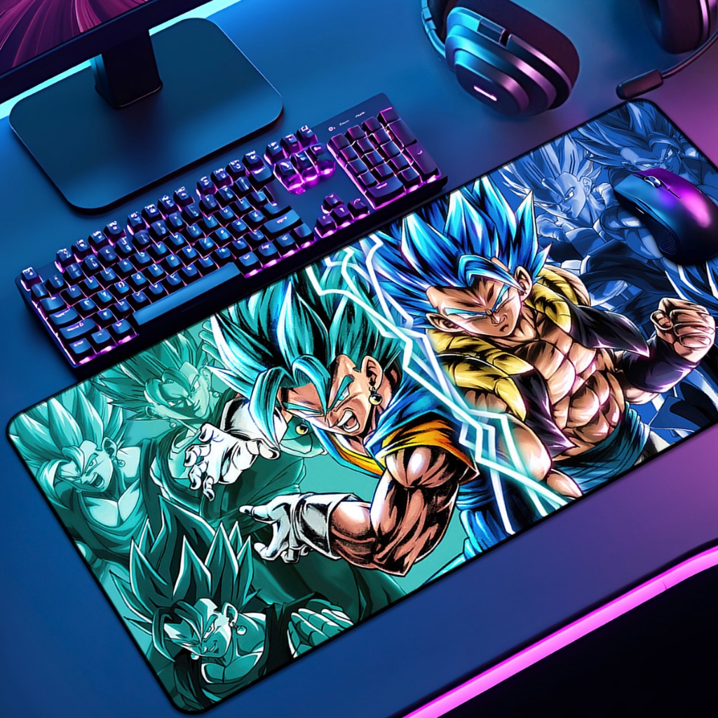 Mouse Pad DBZ Dragon Gamer XXL Antiderrapante Setup Speed Extra Grande Diversas Estampas E Tamanhos Borda Costurada