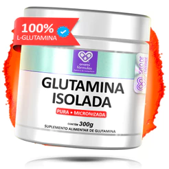 L-GLUTAMINA em Pó 5g por Dose – 100% Pura – Sem Sabor – Sem Glúten e Sem Lactose – 60 Doses – 300g – Anami