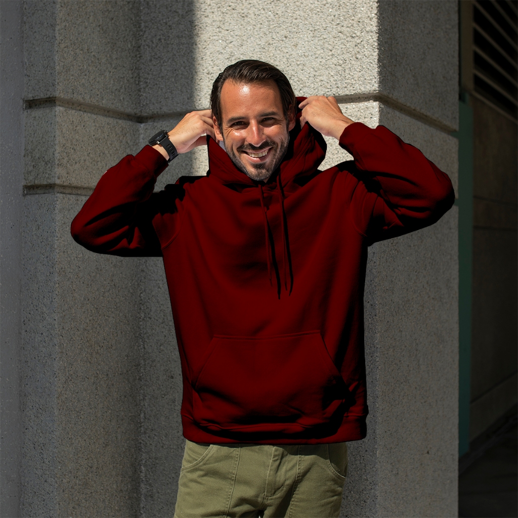 Moletom Liso Premium Básico Blusa De Frio Casaco Flanelado Masculino Feminino Canguru Capuz e Bolso Varias Cores