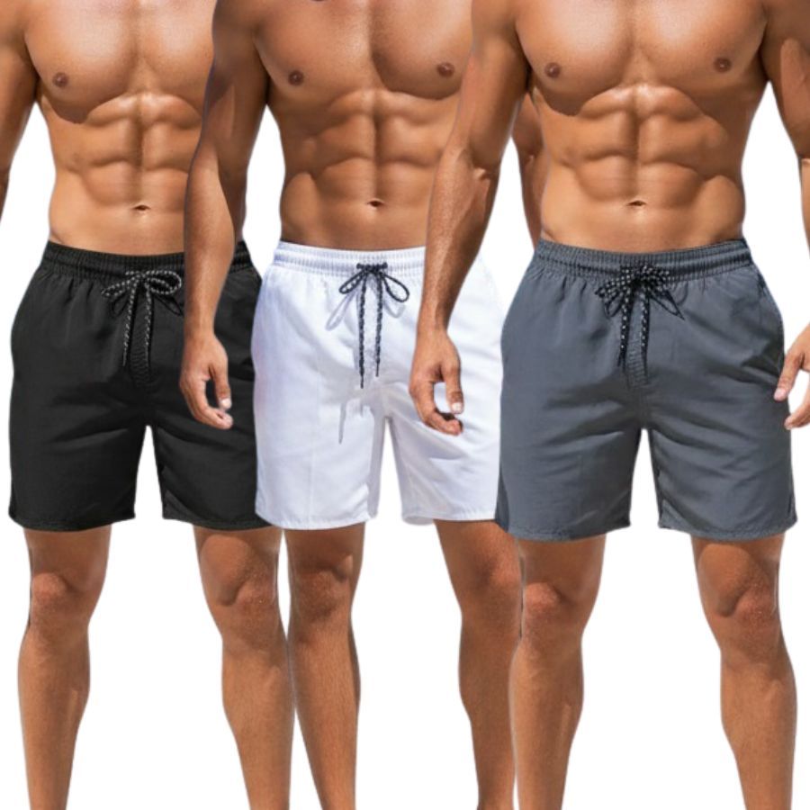 Bermuda Tactel Masculina com Elastano Ideal pra Praia Academia Corrida Dia a Dia Com Bolso Versátil Secagem Rápida