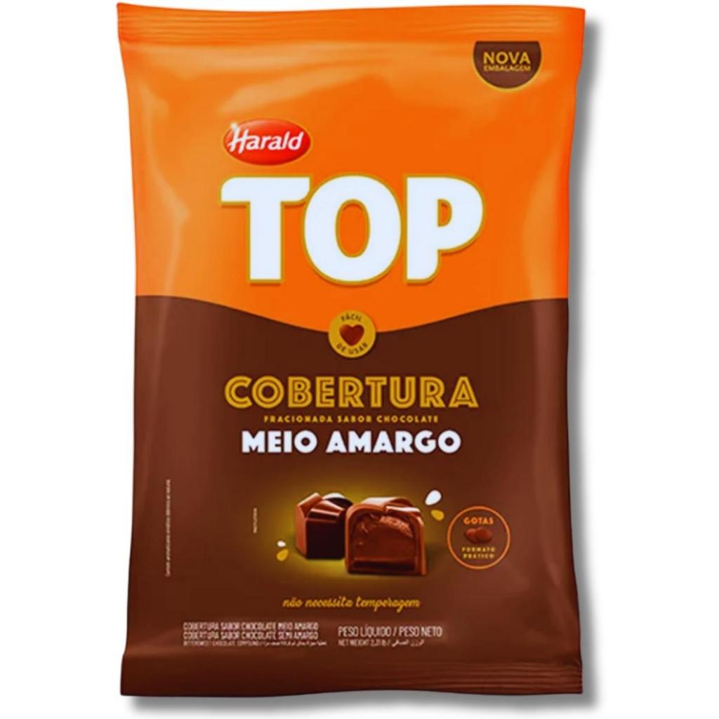 Top Cobertura Harald Meio Amargo Gotas 1,01kg Fracionada em Oferta na Shopee