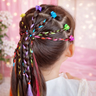 Mechas Coloridas Para Cabelo com Presilha / Extensão Neon Festa Carnaval Infantil e Adulto (AC09) em Oferta na Shopee
