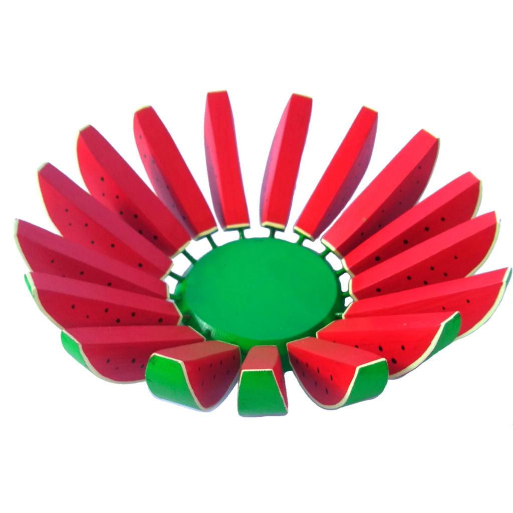 Fruteira Melancia Decorativa Rústica Artesanal Para Sua Cozinha, Áreas Gourmet, Sítios, Entre Outros