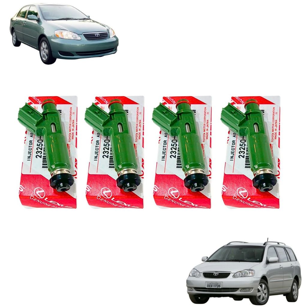 Kit Bicos Injetores  Toyota Corolla e Toyota Fielder 1.8 16v 2003 2005 2006 2007 2008 2325022040
