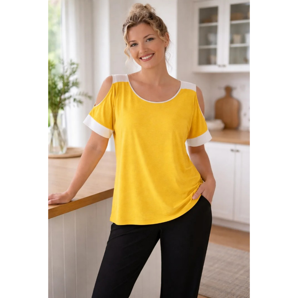 BLUSA BATA FEMININA VISCOLYCRA