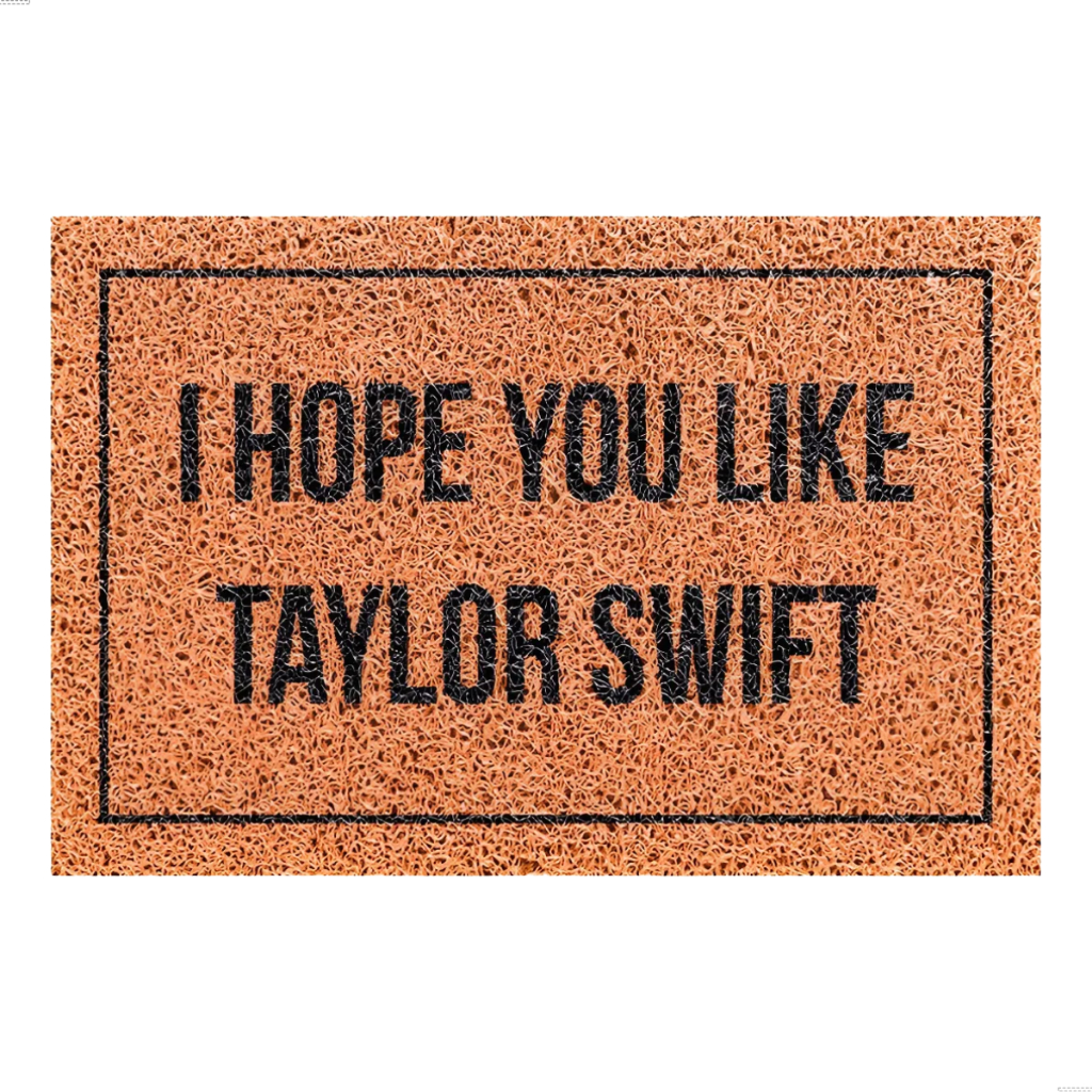 Tapete Capacho Taylor Swift de Porta Enfeite Entrada Antiderrapante Vinil 100% Pvc