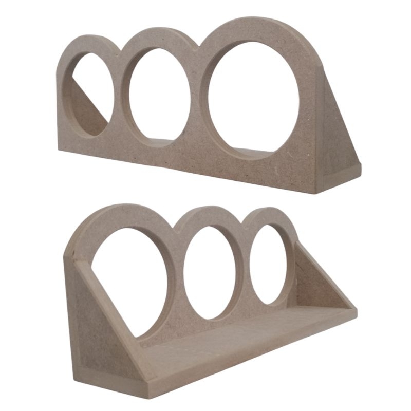 régua para 3 tweeter suporte som automotivo mdf