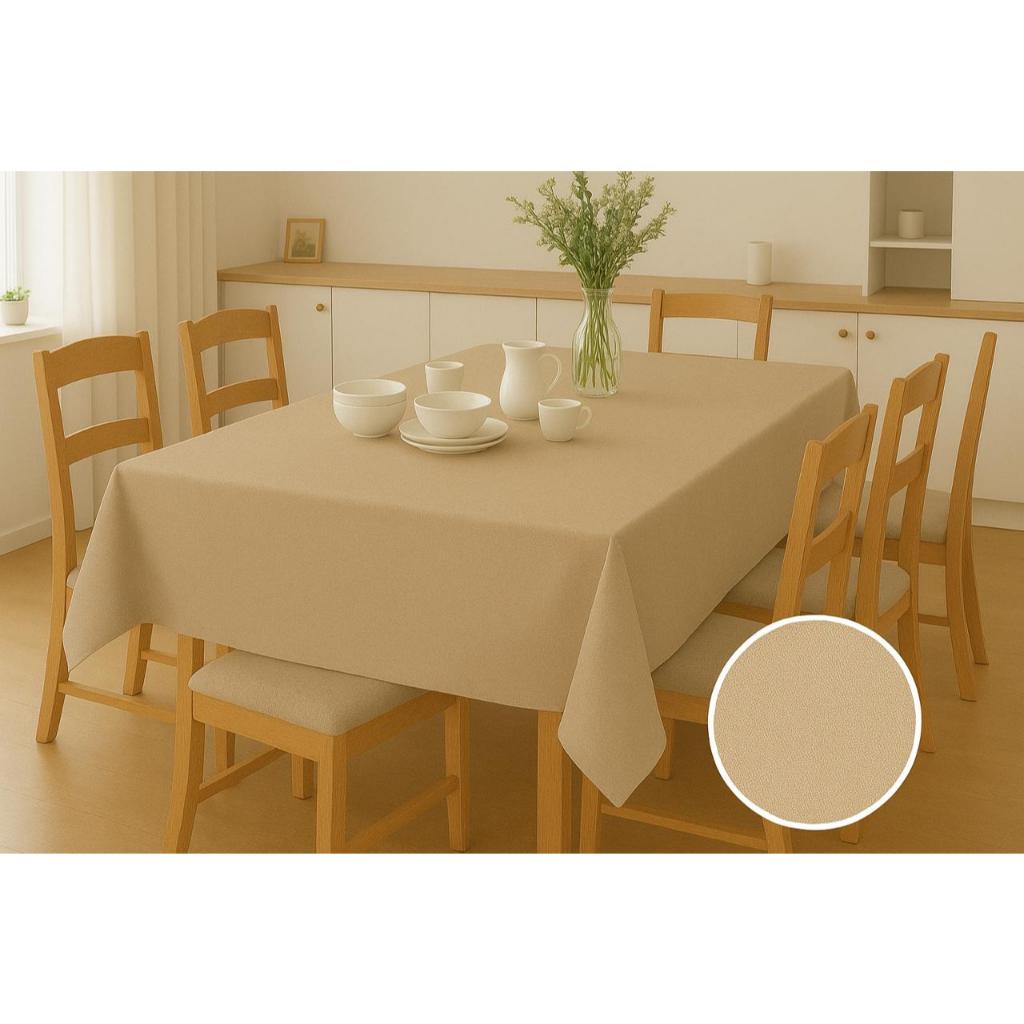 Toalha De Mesa Retangular 6 Lugares Tecido Oxford 2,00x1,45 Qualidade Premium