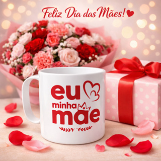 KIT DE 25/50 CANECAS PLÁSTICAS EU AMO MINHA MÃE 400 ML DIA DAS MÃES LEMBRANCINHA BEBIDAS em Oferta na Shopee