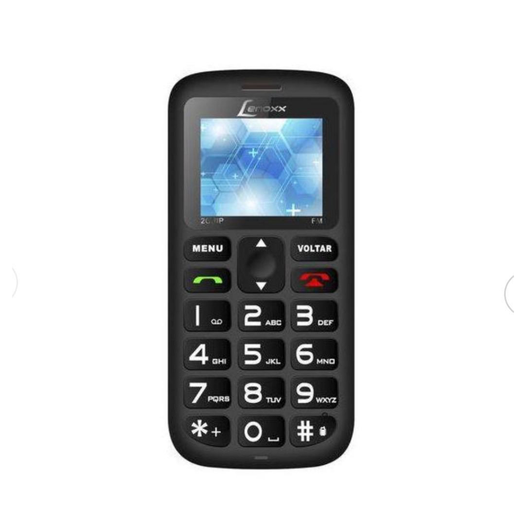 Celular Lenoxx Cx-906 Simples Idosos Dual Sim Modelo Retrô Preto