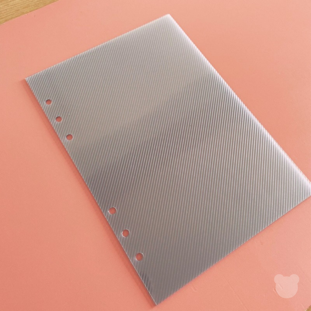 Kit 3/6 Divisórias A5 Transparente Fichario Argolado Caderno de Disco Line