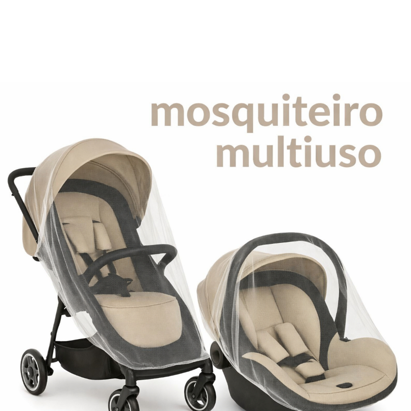 Mosquiteiro Multiuso Padrão Bebê Tela Proteção Contra Insetos Carrinho Bebê Conforto