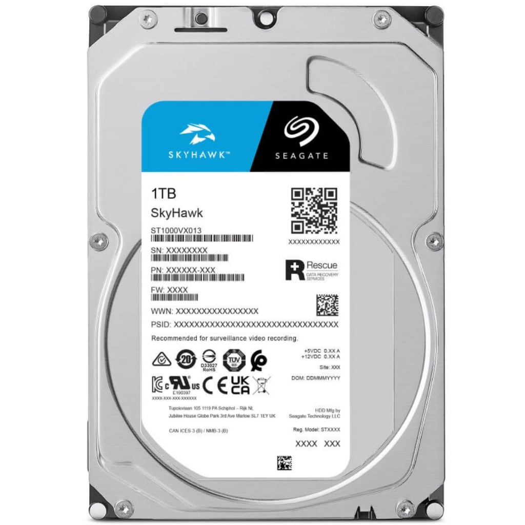 HD Interno Seagate SkyHawk 1TB 3.5 SATA III 5400RPM 256MB ST1000VX013HD Seagate SkyHawk 1TB em Oferta na Shopee