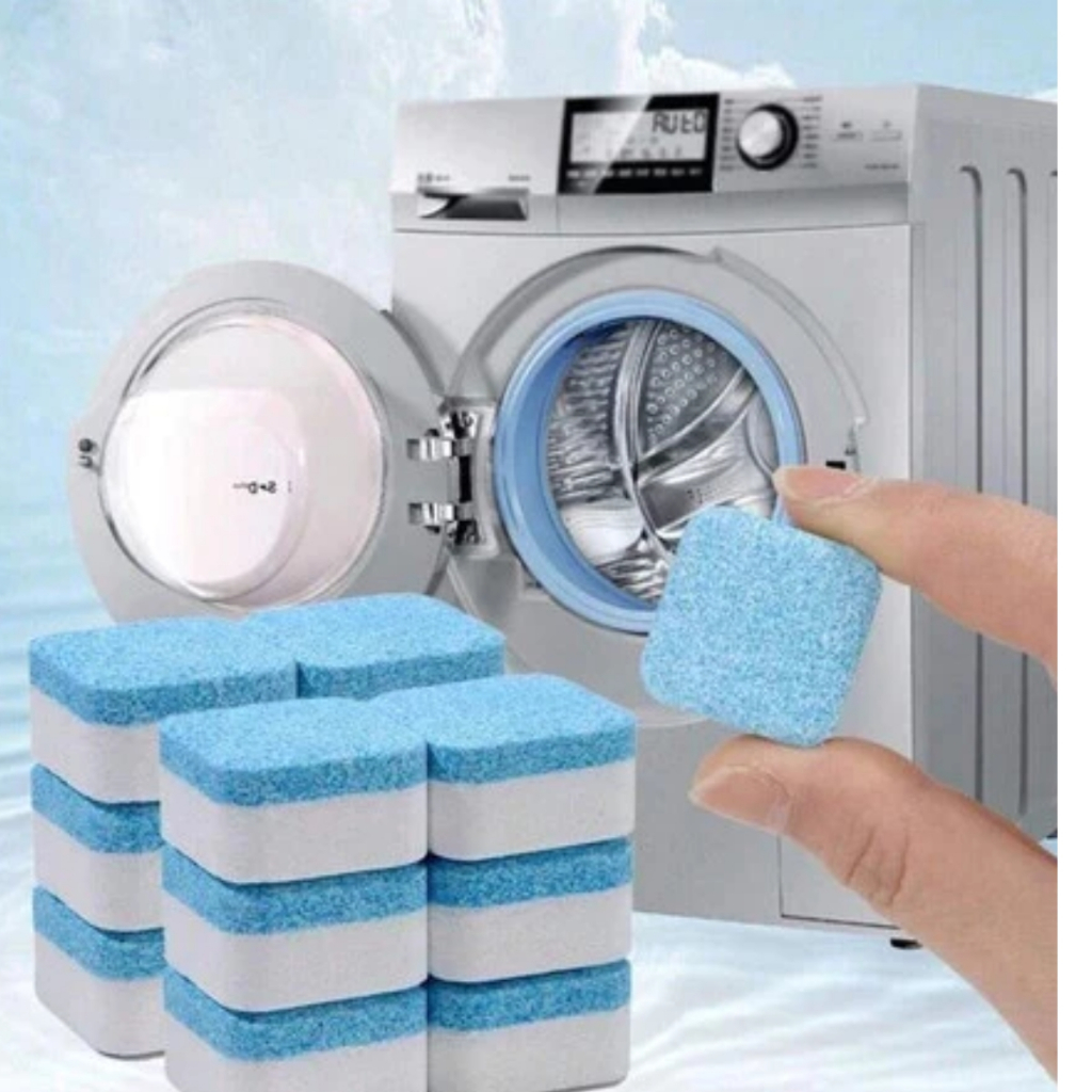 Kit 12/15/20/24 Limpador Pastilha de máquina de lavar roupa, comprimido efervescente sólido para remover manchas