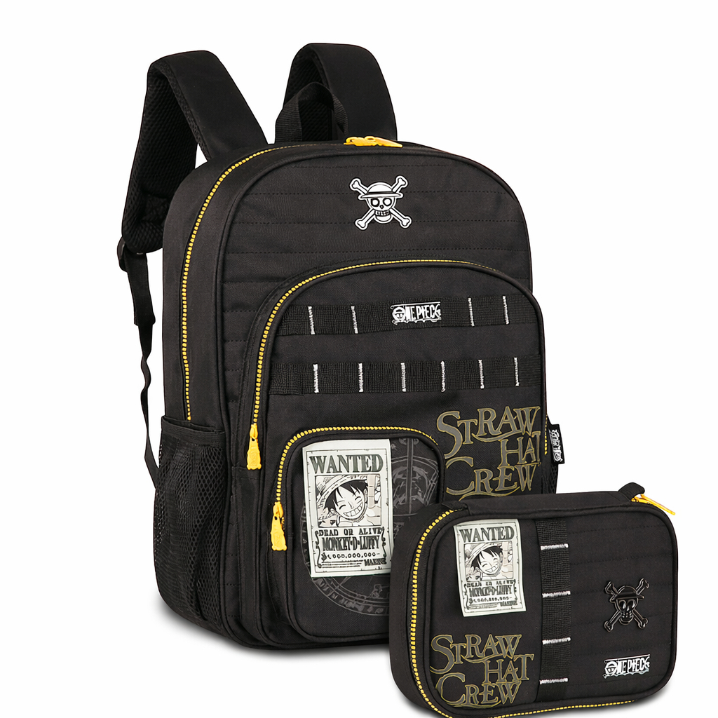 Kit Mochila + Estojo Box One piece Original Coleção 2026