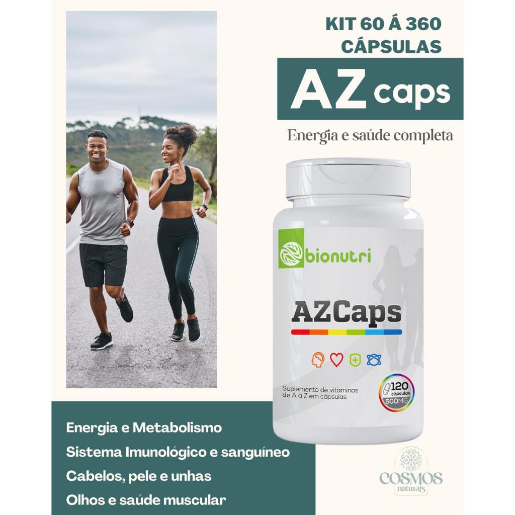 AZ Suplemento Multivitamínico Bionutri  Fonte Vitaminas e Minerais